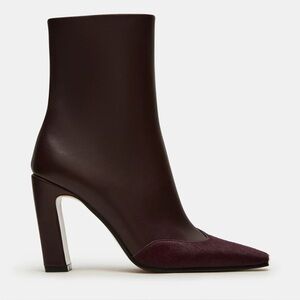 Brand New Steve Madden Lyle Burgundy Square Toe Boot